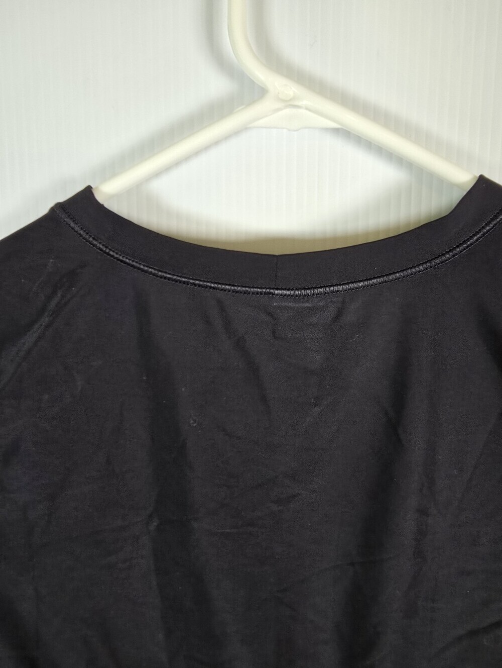 NWOT‎ Aerie Womens Black SMOOTHEZ Crop Top Bralette Short Sleeve Bodycon Size M - Picture 8 of 10